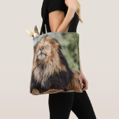Tote Bag Lion mâle bronzage (De près)