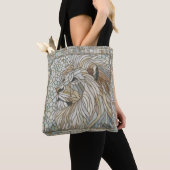 Tote Bag Lion Portrait Mosaic Art (De près)
