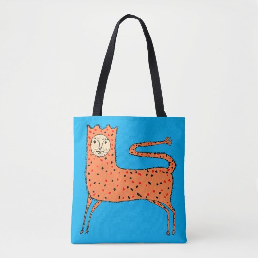 Tote Bag Lion primitif anglais du 18e siècle (Devant)
