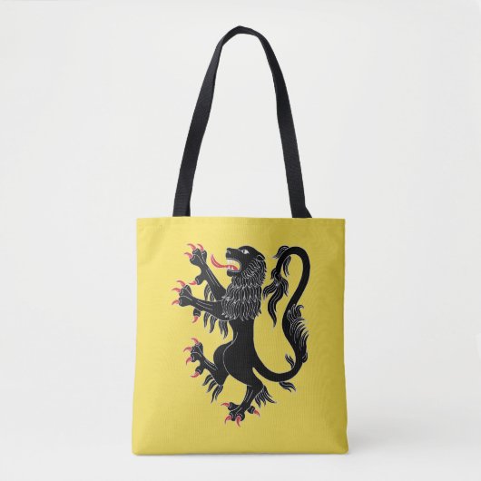 Tote Bag Lion Rampant Sable (Devant)