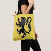 Tote Bag Lion Rampant Sable (De près)