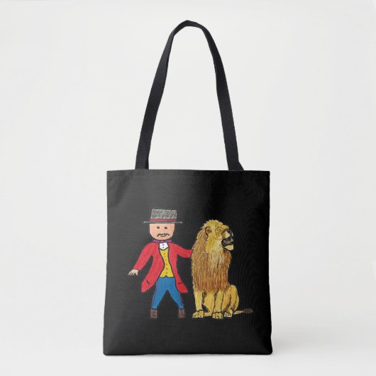 Tote Bag Lion Taming (Devant)