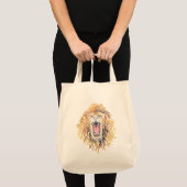 Tote Bag Lion tourbillonnant (Devant (produit))