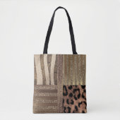 Tote Bag Lioness Safari Chic Jungle Glam Moderne Étincelle (Devant)