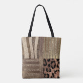 Tote Bag Lioness Safari Chic Jungle Glam Moderne Étincelle (Dos)