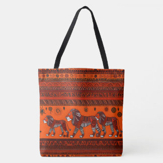 Tote Bag Lions africains élégants contemporains