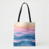 Tote Bag Liquide Abstrait de la houle de Pêche (Devant)