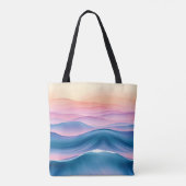 Tote Bag Liquide Abstrait de la houle de Pêche (Dos)