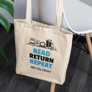 Tote Bag Lire le retour Répéter les amoureux du livre de bi