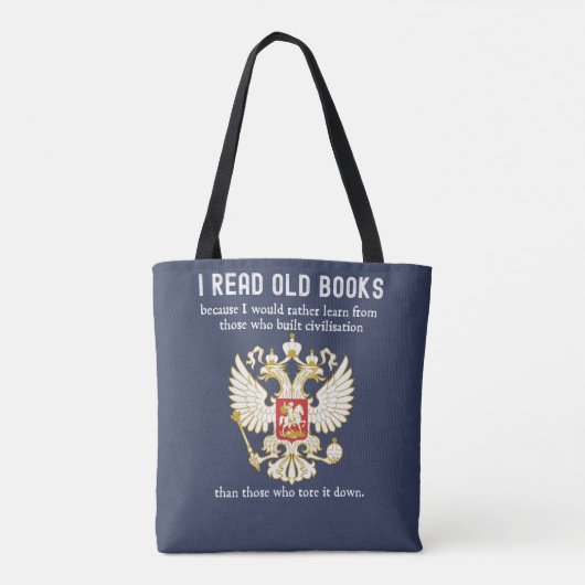 Tote Bag Lire les livres anciens Conservateur Anti Annuler (Dos)