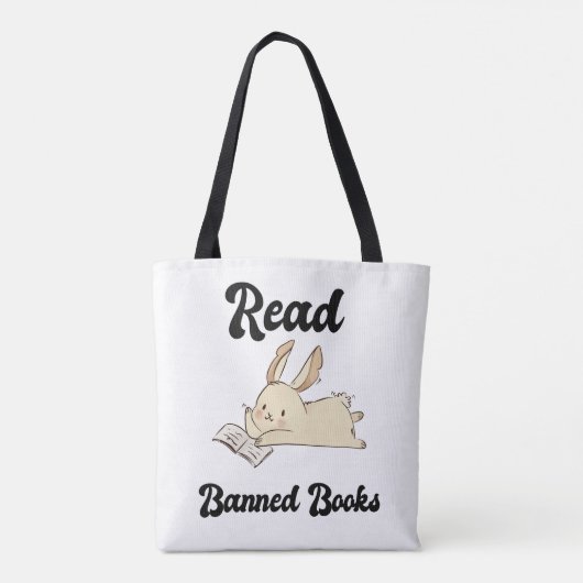 Tote Bag Lire Livres Interdits Adorable Rabbit (Dos)