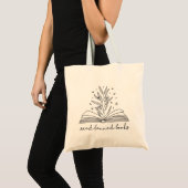 Tote Bag Lire Livres Interdits Blooming Floral Livre (Devant (produit))