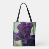 Tote Bag L'iris mauve-foncé Fourre-tout ressemble au (Dos)
