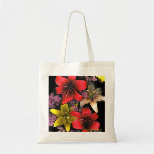 Tote Bag Lis tigrés et Spirea (Devant)