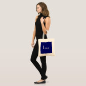 Tote Bag Lisa Dans La Marine I (Devant (modèle))