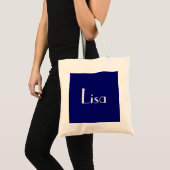 Tote Bag Lisa Dans La Marine I (Devant (produit))