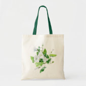 Tote Bag Liseron fleur blanche (Devant)