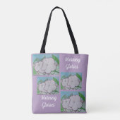 Tote Bag Liserons sur clôture à mailles  (Dos)