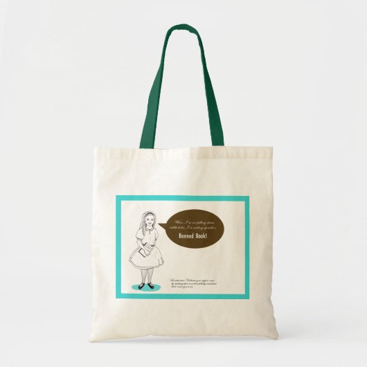 Tote Bag Lisez un bon livre (interdit) (Devant)