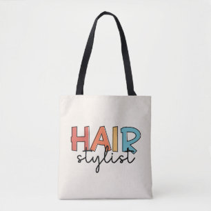 Tote Bag Liste de cheveux Retro Coiffeur Cadeau
