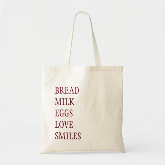 TOTE BAG LISTE DE COMMERCES GROCERY BAG (Devant)