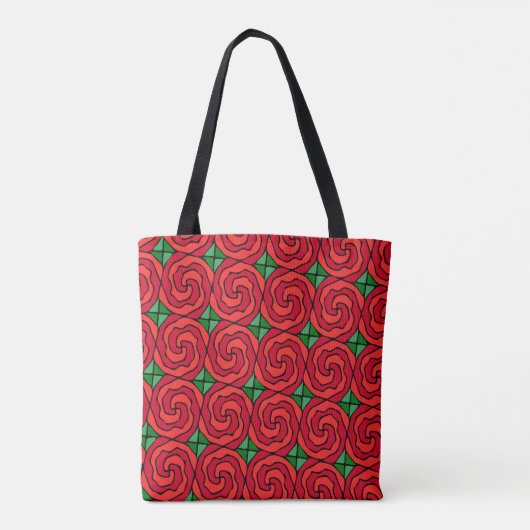 Tote Bag Lit de roses rouges (Dos)