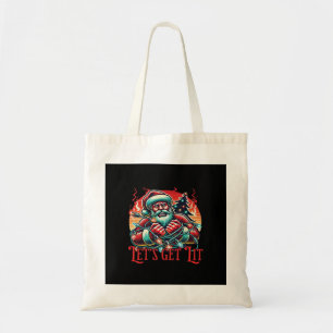 Tote Bag Lit Père Noël Vibe de Noël classique
