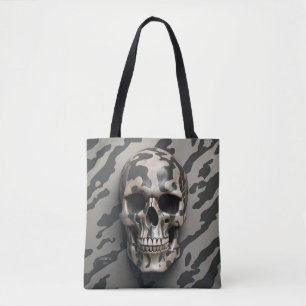 Tote Bag LITE Memento Mori Camo Skull Fourre-tout