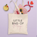 Tote Bag Little Bag of Magic Minimalist Modern Quote<br><div class="desc">This tote bag is a stylish and functional accessory that combines the best of both worlds: fun and playful typography with a minimalist design that makes it versatile and easy to wear with any outfit and adds a touch of sophistication and elegance to the overall look. The typography design is...</div>
