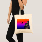 Tote Bag Little Bird dans la grande ville (Devant (produit))