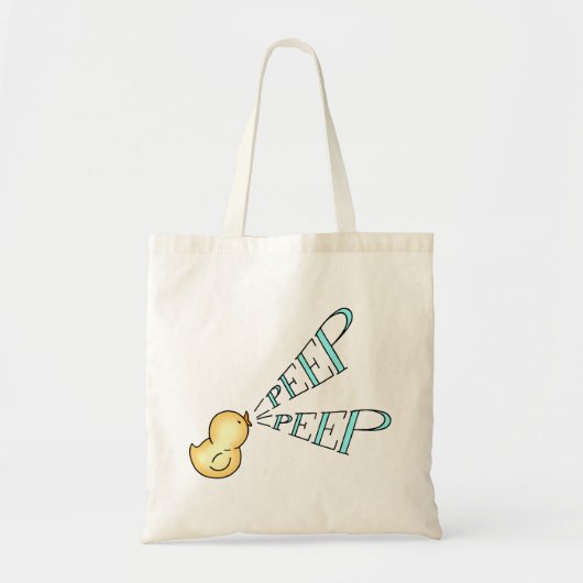 Tote Bag Little Chick dit : Peep Peep (Devant)