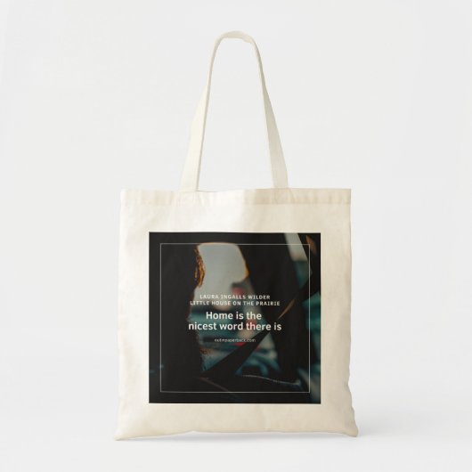 Tote Bag Little House on the Prairie cite un extrait de la (Devant)