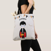 Tote Bag Little Vampire Halloween (De près)