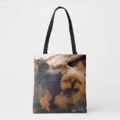 Tote Bag Little Yorkie - Yorkshire Terrier Dog (Devant)