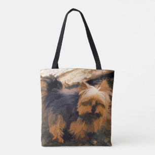Tote Bag Little Yorkie - Yorkshire Terrier Dog