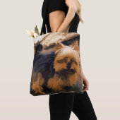 Tote Bag Little Yorkie - Yorkshire Terrier Dog (De près)