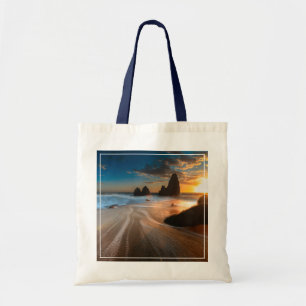 Tote Bag Littoral au coucher du soleil   la Californie du