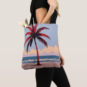Tote Bag Littoral Crimson (De près)