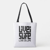 Tote Bag Live is life (Dos)