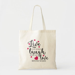 Tote Bag Live Laugh Love