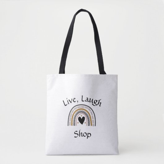 Tote Bag Live, Laugh Shop Fourre-tout (Devant)