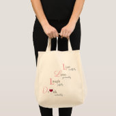 Tote Bag Live Love Laugh and Drink (Devant (produit))