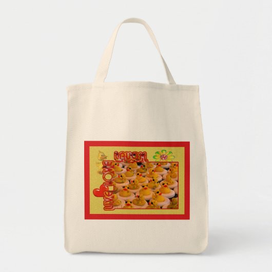 Tote Bag Live Love Laugh Rubber Ducks Inspirational Bag (Devant)