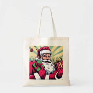 Tote Bag Livre de bande dessinée Père Noël/Noël