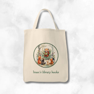 Tote Bag Livre de bibliothèque personnalisé pour enfants su