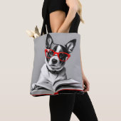 Tote Bag Livre de lecture de chien (De près)