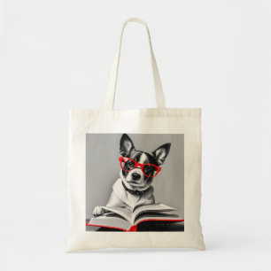 Tote Bag Livre de lecture de chien