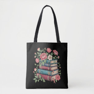 Tote Bag Livre de l'enseignant Lover Retour à Fleurs sauvag