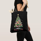 Tote Bag Livre de Noël Lover Tree Librairie Joyeux Bookmas (De près)