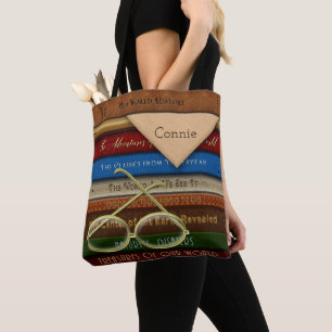 Tote Bag LIVRE FOURRE-TOUT - livres et lunettes
